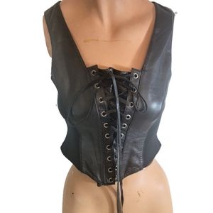 First Genuine Leather Lave Up Corset Size Small